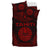 Tahiti Polynesian Chief Duvet Cover Set - Red Version - Polynesian Pride