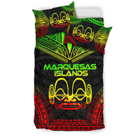 Marquesas Islands Polynesian Chief Duvet Cover Set - Reggae Version - Polynesian Pride