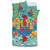 Tahiti Duvet Cover Set - Tahiti Tiffany Flag & Hibiscus - Polynesian Pride