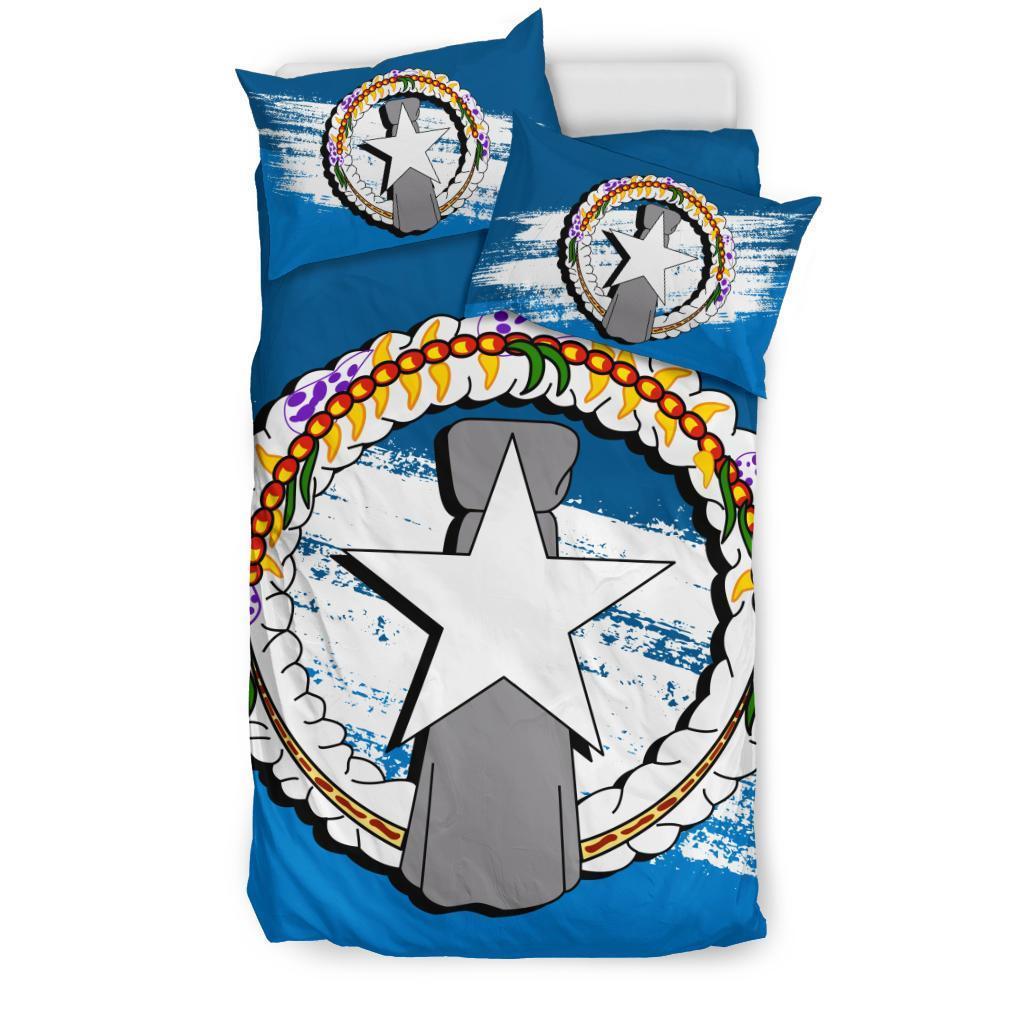 Northern Mariana Islands Duvet Cover Set - Northern Mariana Islands Flag Premium - Polynesian Pride