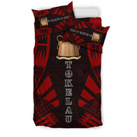 Tokelau Duvet Cover Set - Polynesian Tattoo Red - Polynesian Pride