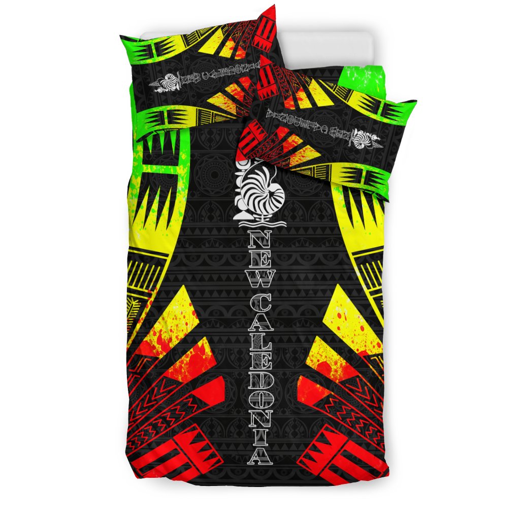 New Caledonia Duvet Cover Set - Polynesian Tattoo Reggae - Polynesian Pride