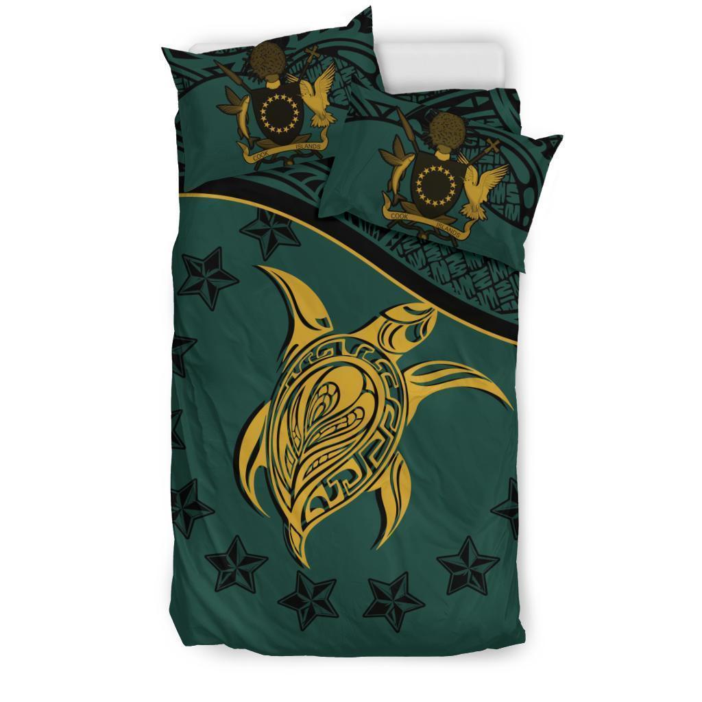 Cook Islands Bedding Set Dark Green Dark Green - Polynesian Pride