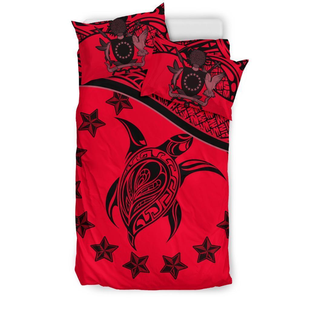 Cook Islands Bedding Set Red Red - Polynesian Pride