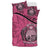 Nauru Duvet Cover Set - Nauru Bedding Flag & Coat Of Arms Pink - Polynesian Pride