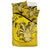 Niue Duvet Cover Set - Niue Coat Of Arms & Coconut Crab Yellow - Polynesian Pride