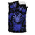 Niue Duvet Cover Set - Coconut Crab & Dark Blue Hibiscus - Polynesian Pride