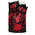 Niue Duvet Cover Set - Coconut Crab & Red Hibiscus - Polynesian Pride