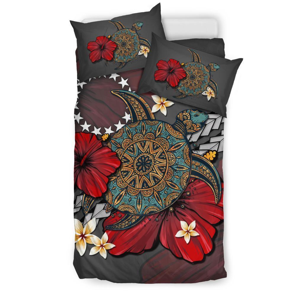 Cook Islands Bedding Set - Gray Turtle Tribal - Polynesian Pride