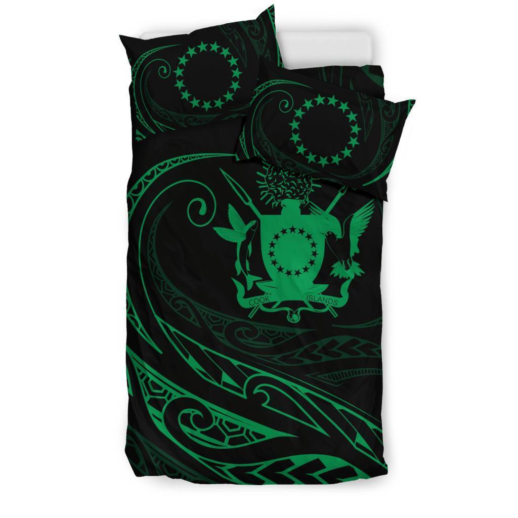 Cook Islands Bedding Set - Green - Frida Style - Polynesian Pride