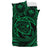 Hawaiian Kanaka Honu Hibiscus Tornado Green Polynesian Bedding Set - Polynesian Pride