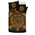 Polynesian Sea Turtle Gold Duvet Cover Set - Maori Style - Polynesian Pride