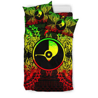 Polynesian Bedding Set - Yap Duvet Cover Set Map Reggae - Polynesian Pride