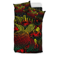 Polynesian Bedding Set - Chuuk Duvet Cover Set Reggae Color - Polynesian Pride