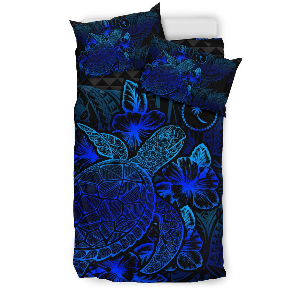 Polynesian Bedding Set - Chuuk Duvet Cover Set Blue Color - Polynesian Pride