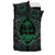 Guam Polynesian Bedding Set - Green Hibiscus Coat Of Arms - Polynesian Pride