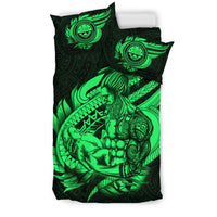 Polynesian Bedding Set - Federated States Of Micronesia Duvet Cover Set Father And Son Green - Polynesian Pride