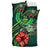 Polynesian Bedding Set - Pohnpei Micronesia Duvet Cover Set Green Turtle Hibiscus - Polynesian Pride