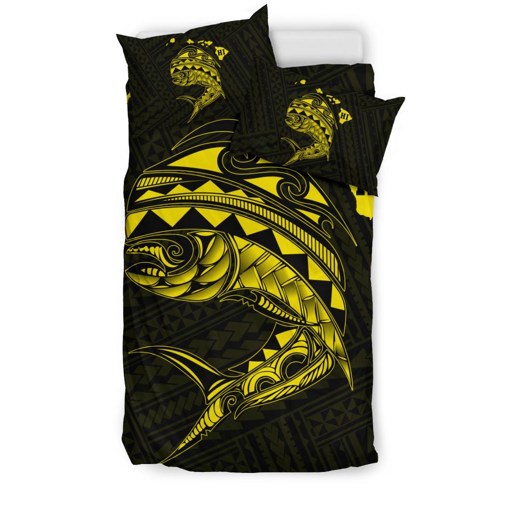 Hawaii Polynesian Mahi - Mahi Common Dolphinfish Bedding Set - Yellow - Polynesian Pride