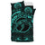 Hawaiian Polynesian Whale Bedding Set Turquoise - Polynesian Pride