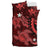 Hawaii Bedding Set - Hawaii Polynesian Turtle Hibiscus Bedding Set - Red - Polynesian Pride