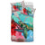 Hawaii Map Kanaka Sea Turtle Hibiscus Bedding Set - AH - Blue Pink - Polynesian Pride