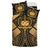 Samoa Polynesian Bedding Set - Samoa Gold Seal with Polynesian Tattoo - Polynesian Pride