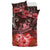 Hawaii Polynesian Turtle Waves Hibiscus Bedding Set - Erik Style - AH - Red - Polynesian Pride