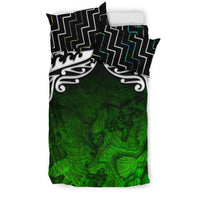 New Zealand Maori Silver Fern Poutama Bedding Set - Polynesian Pride