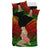 Hawaii Polynesian Hula Girl Wearing Plumeria Bedding Set Reggae - Polynesian Pride