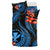 Polynesian Bedding Set - Hawaii Duvet Cover Set - Blue Plumeria - Polynesian Pride