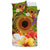Cnmi Polynesian Bedding Set - Manta Ray Tropical Flowers (Reggae) - Polynesian Pride