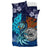 American Samoa Polynesian Bedding Set - Blue Polynesian Eagle - Polynesian Pride