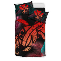 Hawaii Turtle Polynesian Tropical Bedding Set - Ghia Style Red - Polynesian Pride