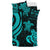 Fiji Polynesian Bedding Set - Turquoise Tentacle Turtle Crest - Polynesian Pride