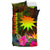 Nauru Polynesian Bedding Set - Hibiscus and Banana Leaves - Polynesian Pride