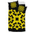 Hawaiian Bedding Set Royal Pattern - Black And Yellow - A1 Style - Polynesian Pride