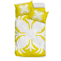 Hawaiian Bedding Set Royal Pattern - Yellow - A2 Style - Polynesian Pride