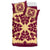 Hawaii Bedding Set - Hawaiian Quilt Plumeria Medallion Burgundy Bedding Set - AH - Polynesian Pride