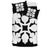 Hawaiian Bedding Set Royal Pattern - Black And White - C1 Style - Polynesian Pride