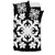 Hawaiian Bedding Set Royal Pattern - Black And White - C2 Style - Polynesian Pride