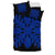 Hawaiian Royal Pattern Bedding Set - Black And Blue - D1 Style - Polynesian Pride