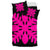 Hawaiian Royal Pattern Bedding Set - Black And Pink - D1 Style - Polynesian Pride