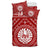 Tahiti Bedding Set - Tahiti Seal In Polynesian Tattoo Style (Red) - Polynesian Pride