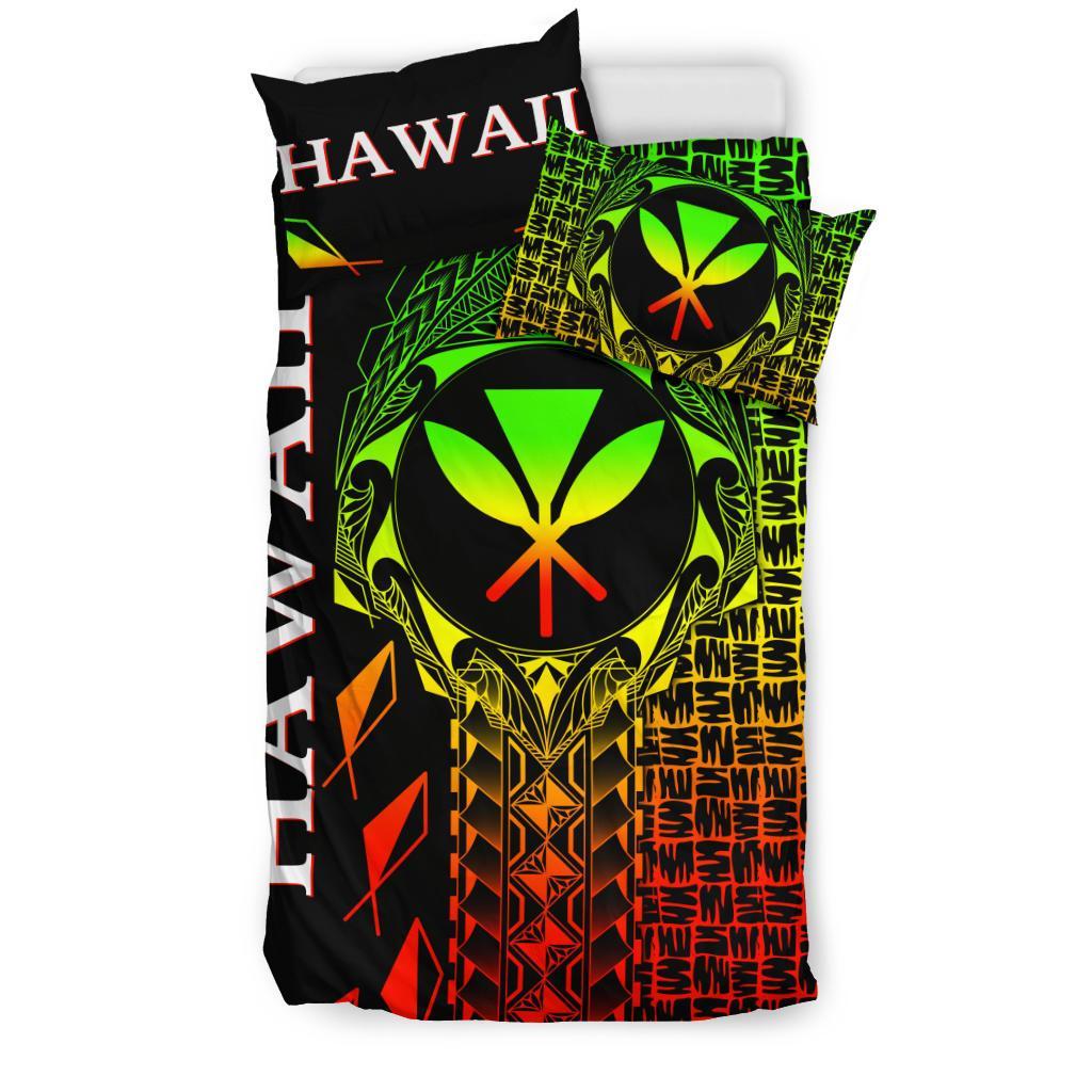 Hawaii Bedding Set - Kanaka Maoli Rocket Style (Reggae) - Polynesian Pride