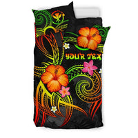 Polynesian Hawaii Personalised Bedding Set - Legend of Kanaka Maoli (Reggae) - Polynesian Pride