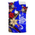 New Caledonia Bedding Set - Tribal Flower With Special Turtles Blue Color - Polynesian Pride