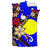 Palau Polynesian Bedding Set - Tribal Flower With Special Turtles Blue Color - Polynesian Pride