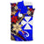 Wallis and Futuna Bedding Set - Tribal Flower With Special Turtles Blue Color - Polynesian Pride