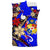 Tonga Polynesian Bedding Set - Tribal Flower With Special Turtles Blue Color - Polynesian Pride